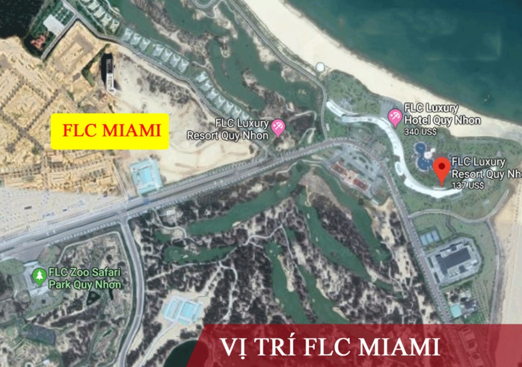Vị trí dự án FLC Miami District Quy Nhơn